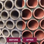 Descaling Tubes Before and After with AES